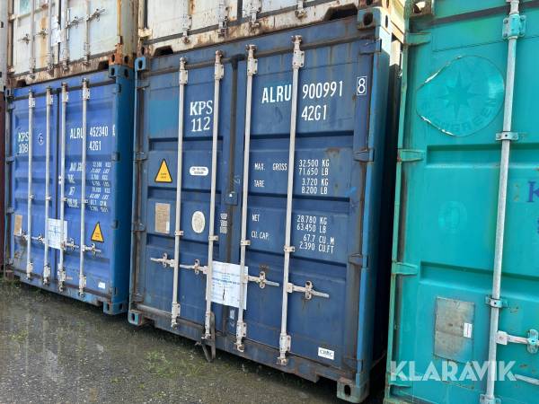 Container 40 fot blå