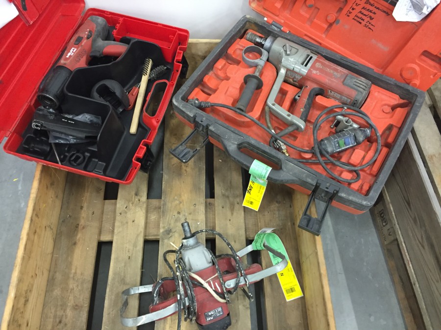 MURBRUKSBLANDARE, KÄRNBORRMASKIN, BULTPISTOL