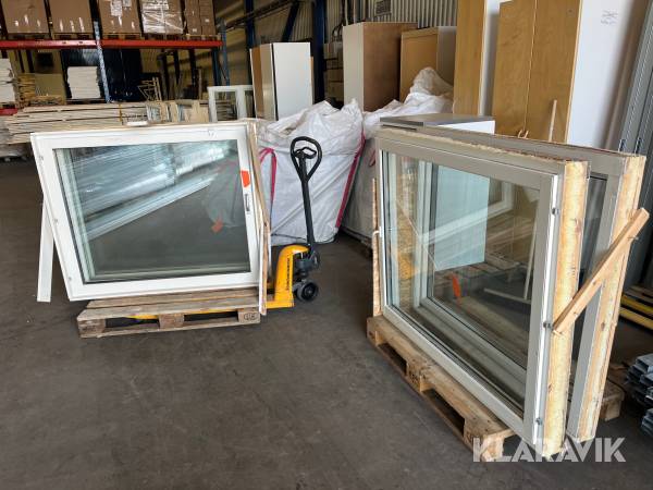 Träfönster med aluminium utvändigt 12 st 14x12