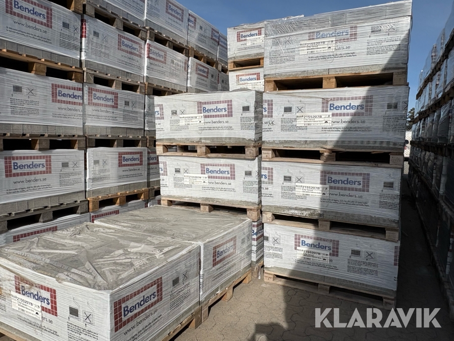 Marksten Benders City fasad grå 25st pallar