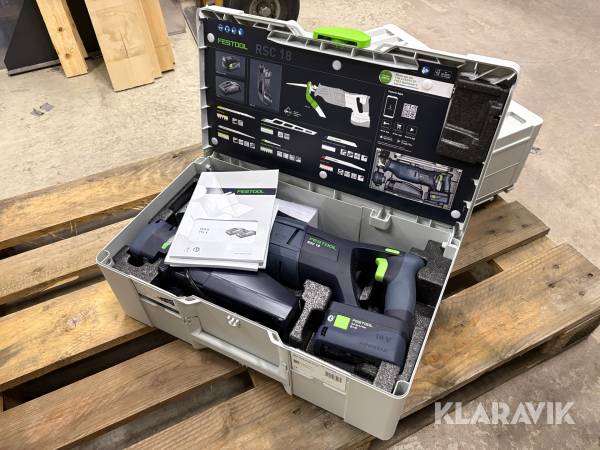 Tigersåg Festool RSC 18 5.0 EB-PLUS med batteri och laddare