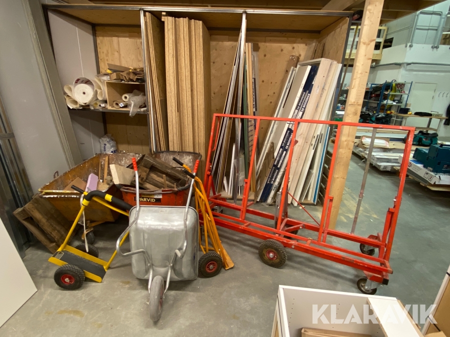 Gipsvagn, fodervagnar, skottkärra & pirra