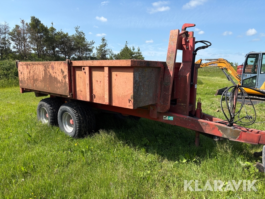 Lastväxlarvagn Bigab 10-14 med flak