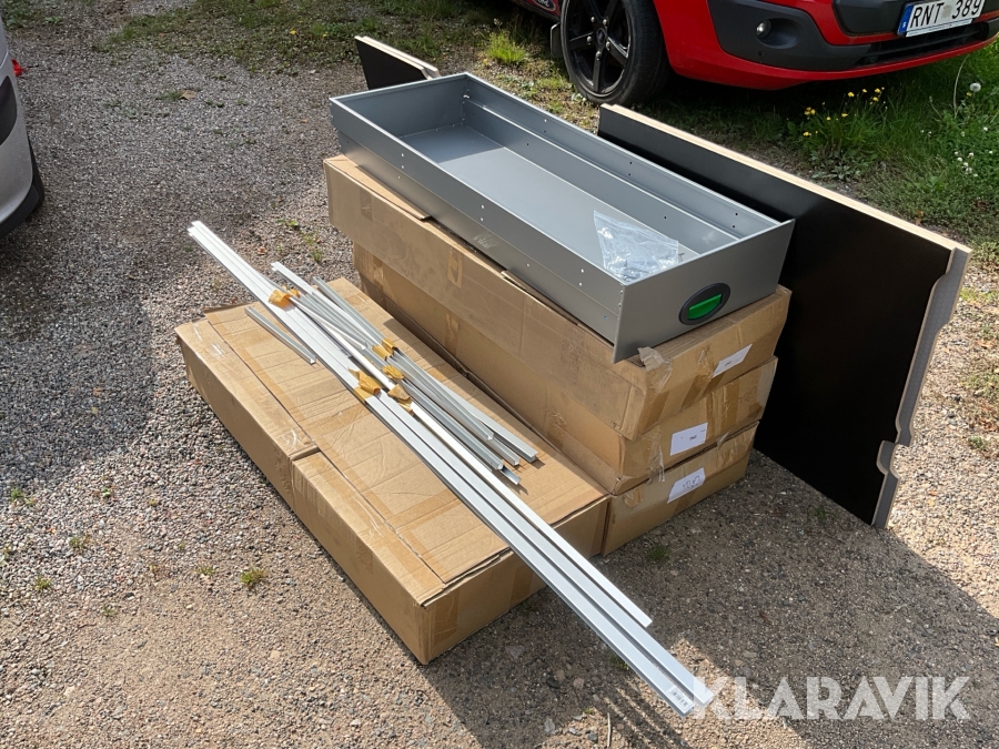 Verkstadsinredning Transportbil/Dubbelgolv 3 draglådor System Edström