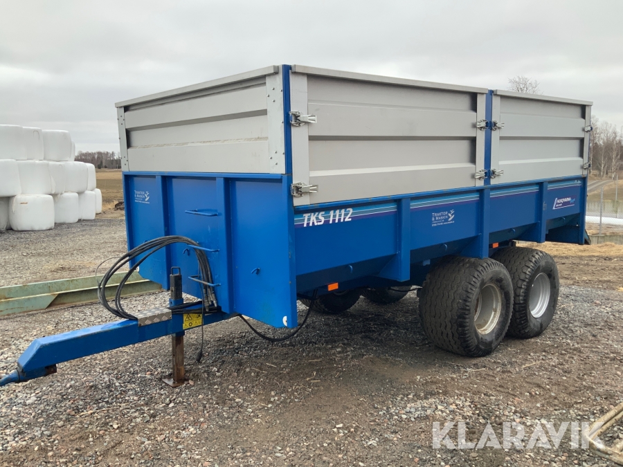 Dumpervagn med spannmålslämmar Husqvarna Bala Agri TKS 1112