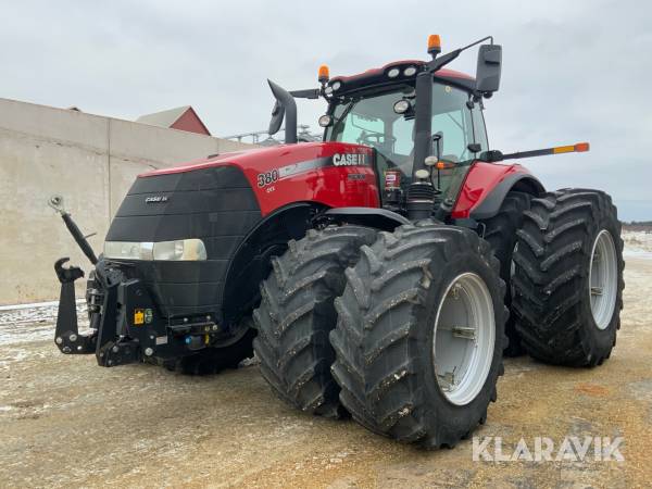 Traktor Case IH Magnum 380 CVX AFS connect fullutrustad med GPS, frontlyft och dubbelmontage