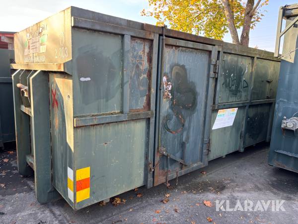 Lastväxlarcontainer Täckt 28 m3