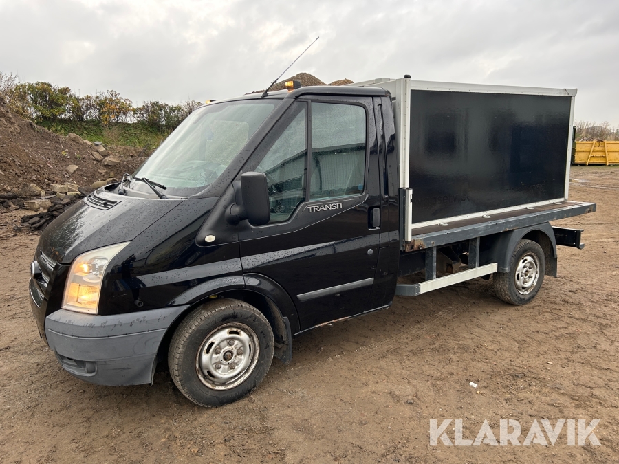 Flakbil med skåp Ford Transit