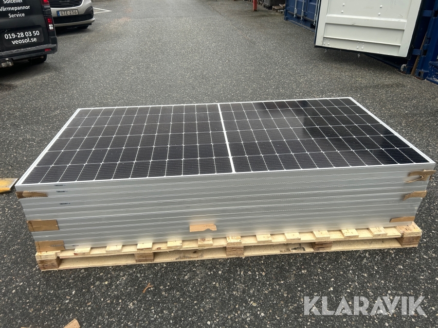 Paket Solceller Longi 455 W 12 st paneler med Växelriktare
