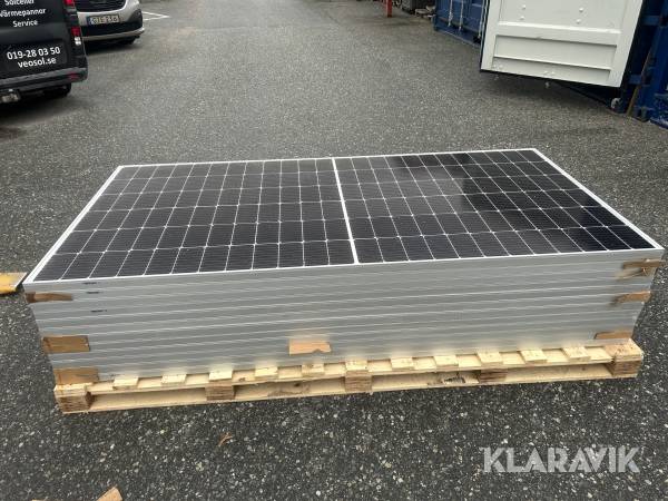 Paket Solceller Longi 455 W 12 st paneler med Växelriktare