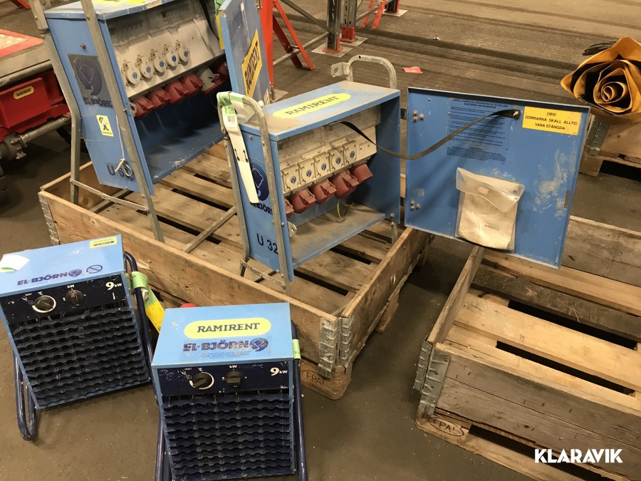 Varmluftsfläktar 2st & Undercentraler 2st