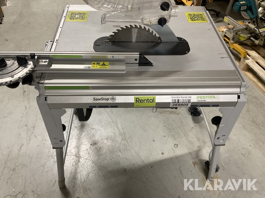 Klyvsåg med bord Festool TKS 80 EBS