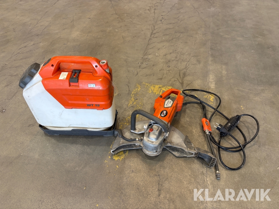 Kapmaskin med vattentank Husqvarna K 4000 & WT 15