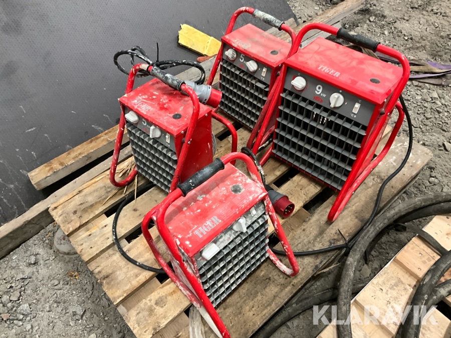 Byggfläktar Tiger 4st