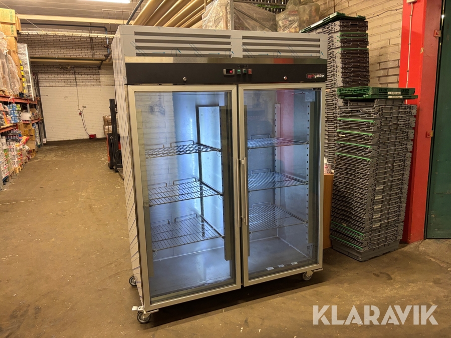 Frysskåp ggm-gastro TS1200GND med 2 glasdörrar