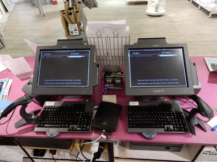 2 st Nyare kassaregister