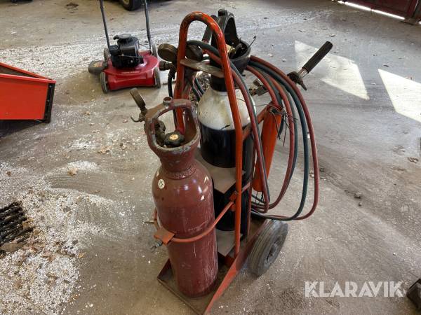 Svetskärra med två tuber AGA KV-460