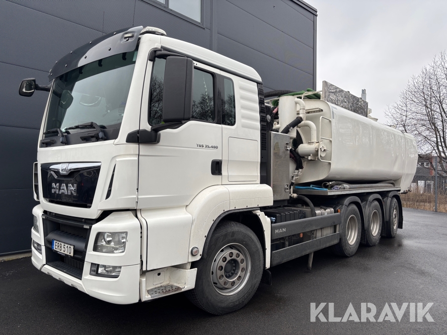 Slam & spolbil MAN TGS 35.480 8x4