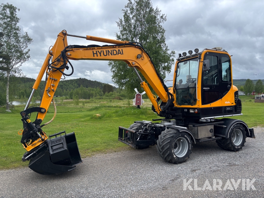 Hjulgrävare Hyundai Robex 55W-7 med redskap