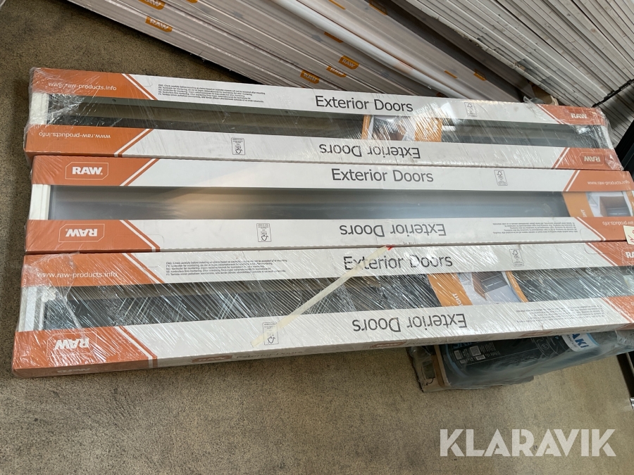 Sidoljus Raw Exterior Doors 3x21 Vit 3st