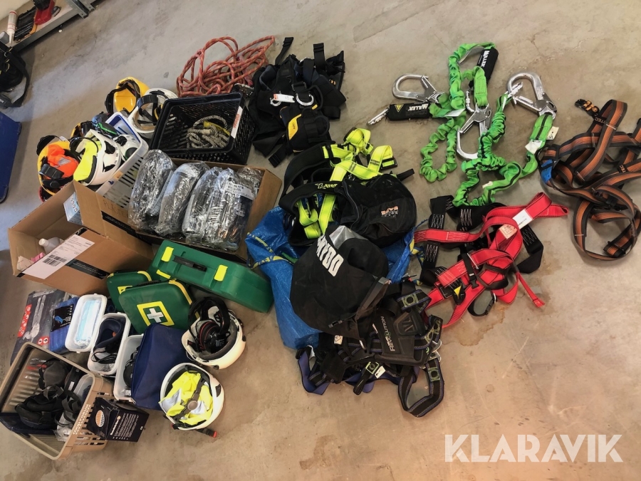 Säkerhet och skyddsutrustning fallskyddsselar m.m