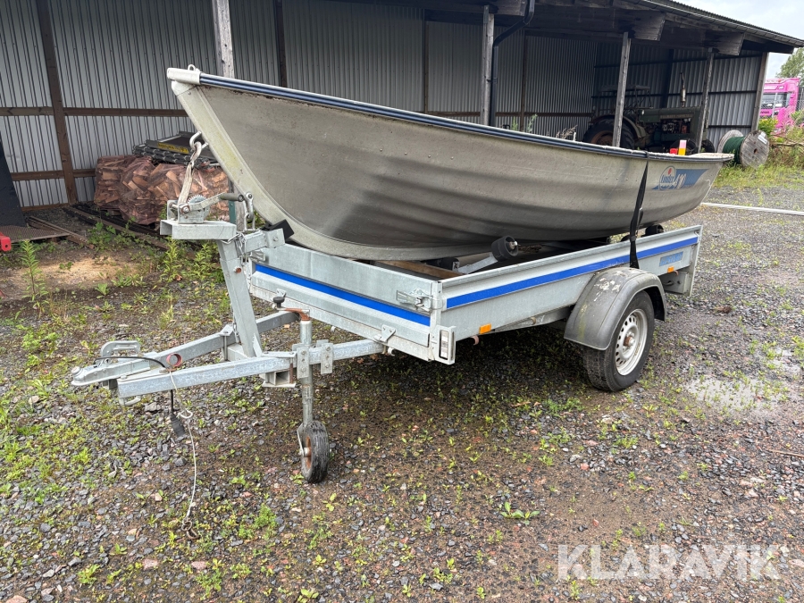 Båt Linder 410 Fishing med släp Gisebo