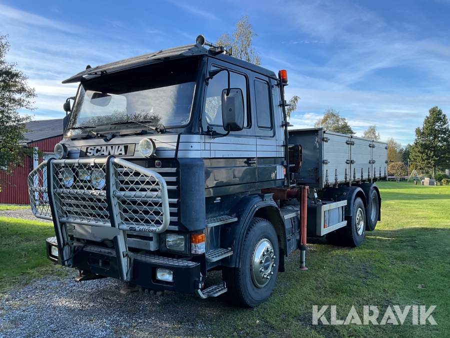 Tippbil Scania R93 HL med kran