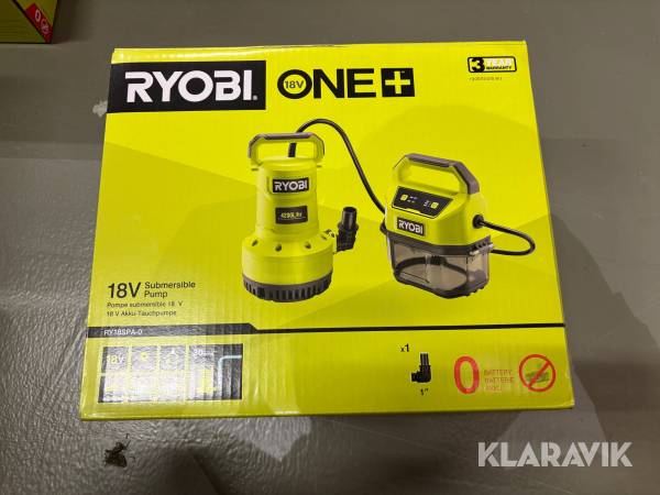 Dränkbar pump Ryobi One+ 18v