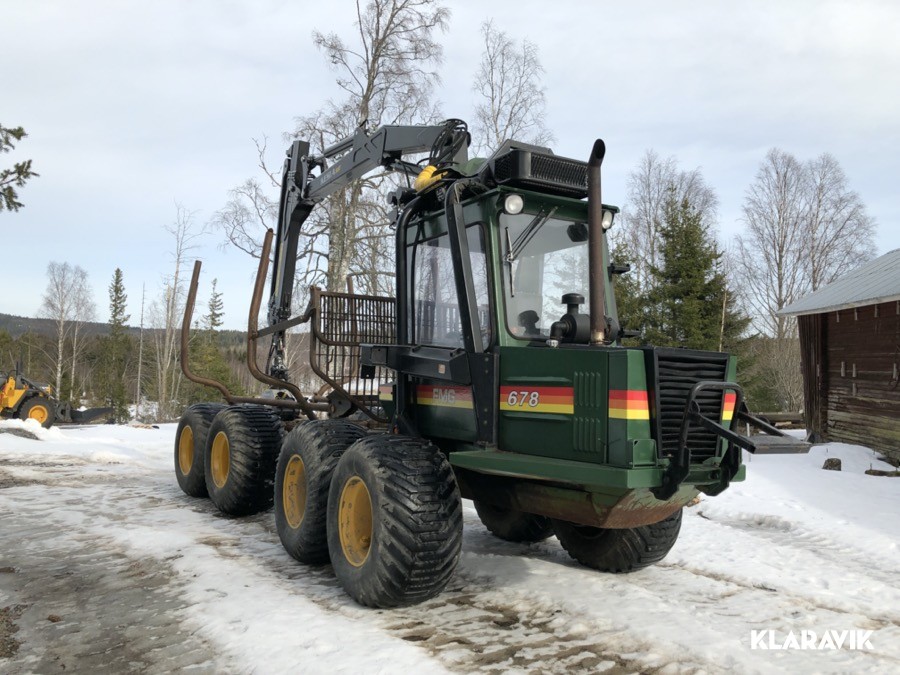 Skotare FMG Bruunett Mini 678 F med ny kran 