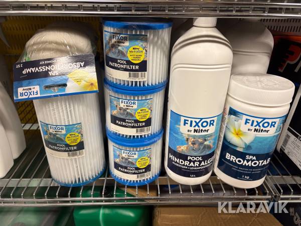 Rengöringsprodukter till pool Fixor