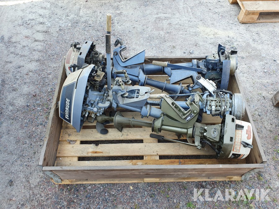 Båtmotorer 5 st EVINRUDE & JOHNSON 4 hp 