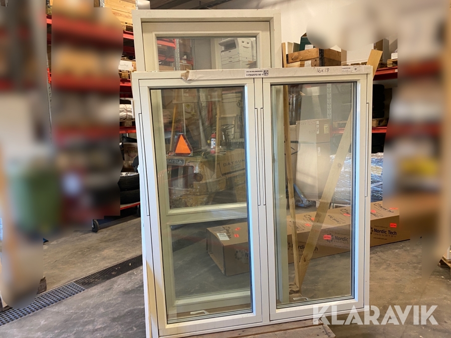 Fönster 1st och Balkongdörr 1st Kaski/ Elite fönster 1015x2210 mm / 16x18