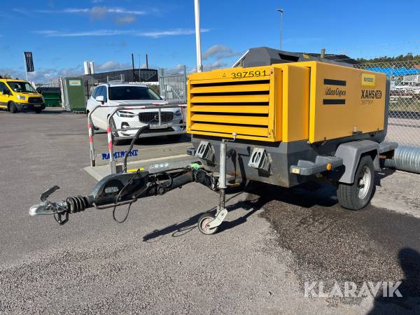 Släpvagns kompressor Atlas Copco XAHS 186