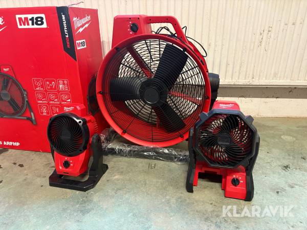 Fläkt Milwaukee M18 ARFHP / M18 AF / M12 AF 3 st