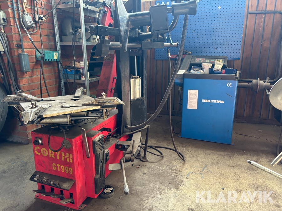 Monteringsmaskin däck Coryhi GT 999 och balanseningsmaskin
