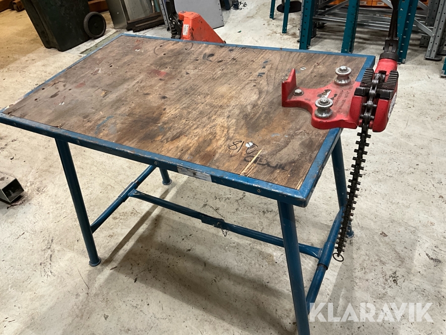 Arbetsbänk Ridgid Matador med rörhållare