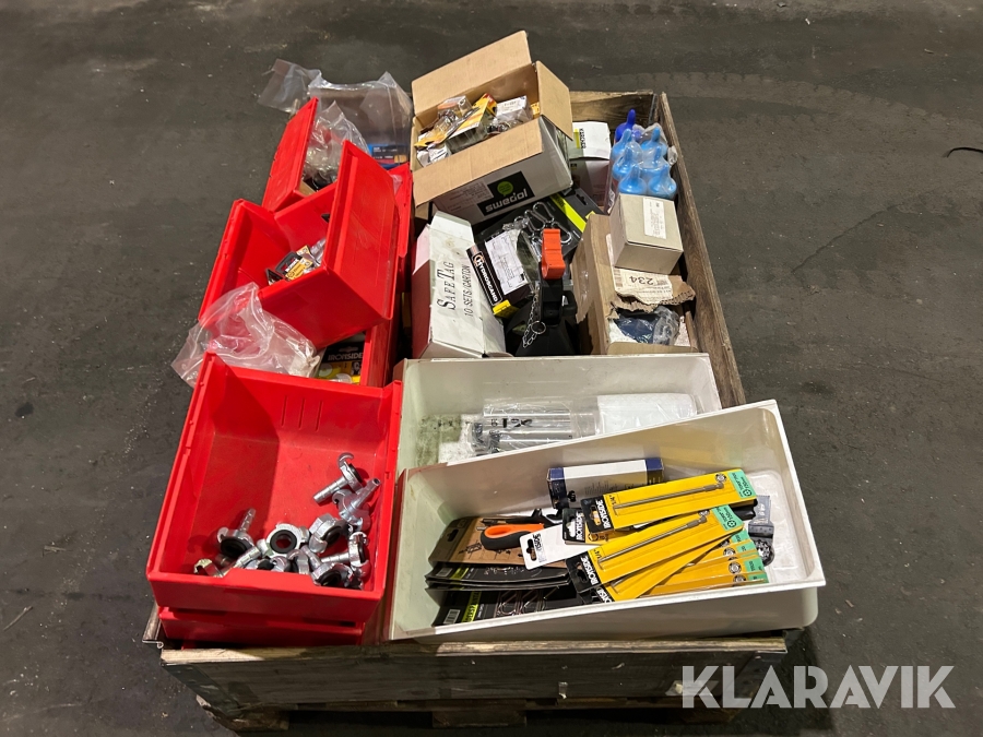 Hylsor, bits, kopplingar, domkraft, kedjor 