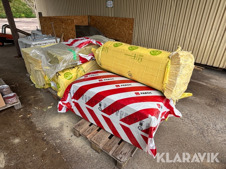 Diverse isolering Paroc & Isover i olika storlek