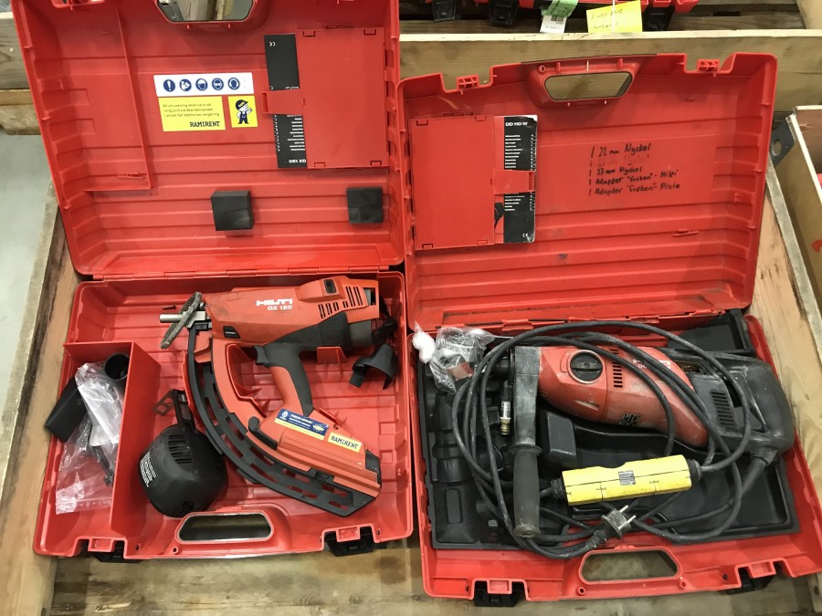 BETONGSPIKPISTOL, KÄRNBORRMASKIN 