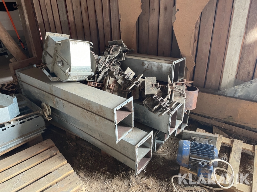 Kedjeelevator 25 ton komplett 13 m