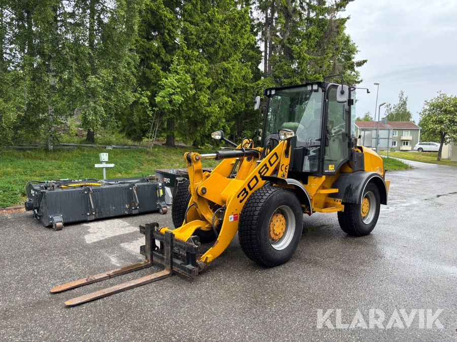 Hjullastare Heracles 3080 CRX med redskap