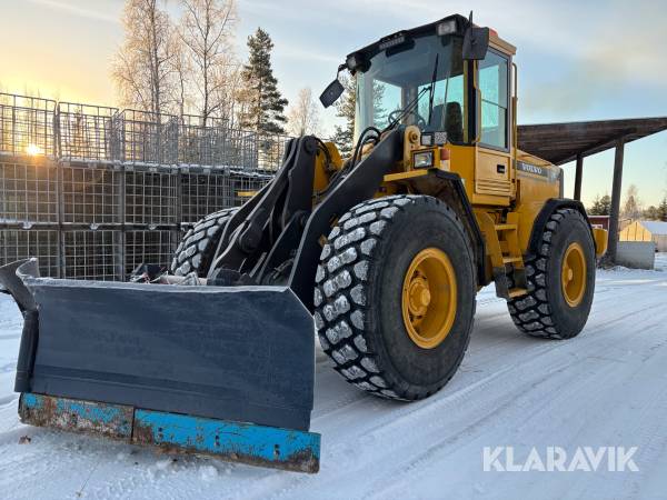 Hjullastare Volvo BM L70C med Vikplog