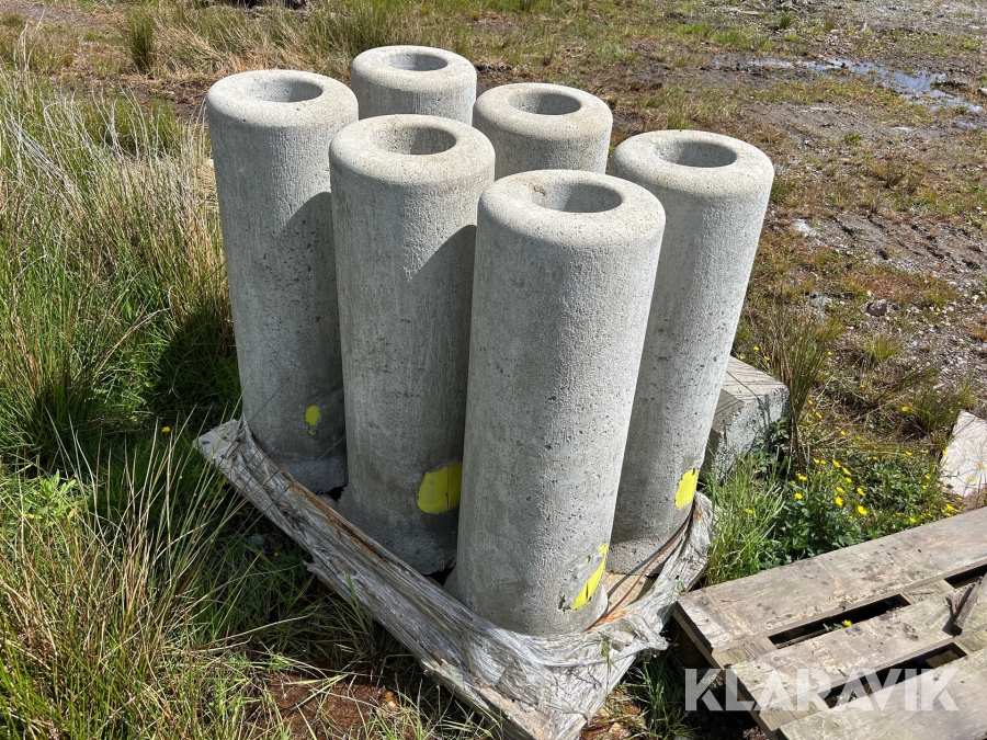 Fundament till lyktstolpar 6 st