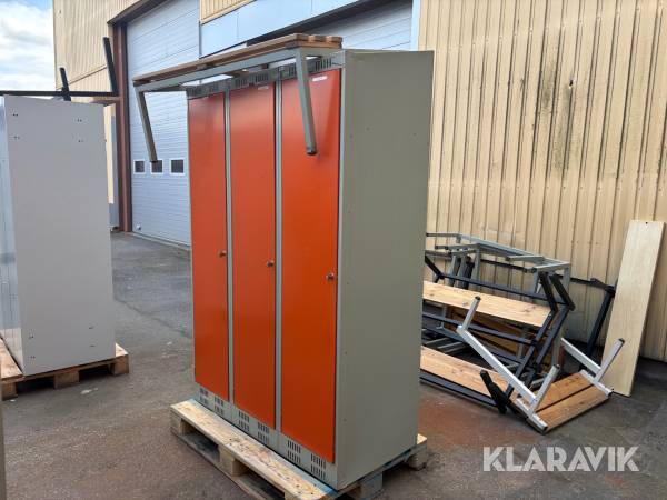 Klädskåp Ab Mora Plåtprodukter 2st