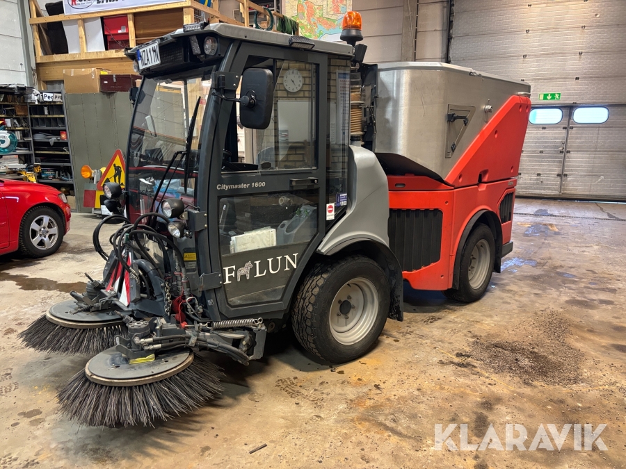 Sopmaskin Hako Citymaster 1600 med redskap