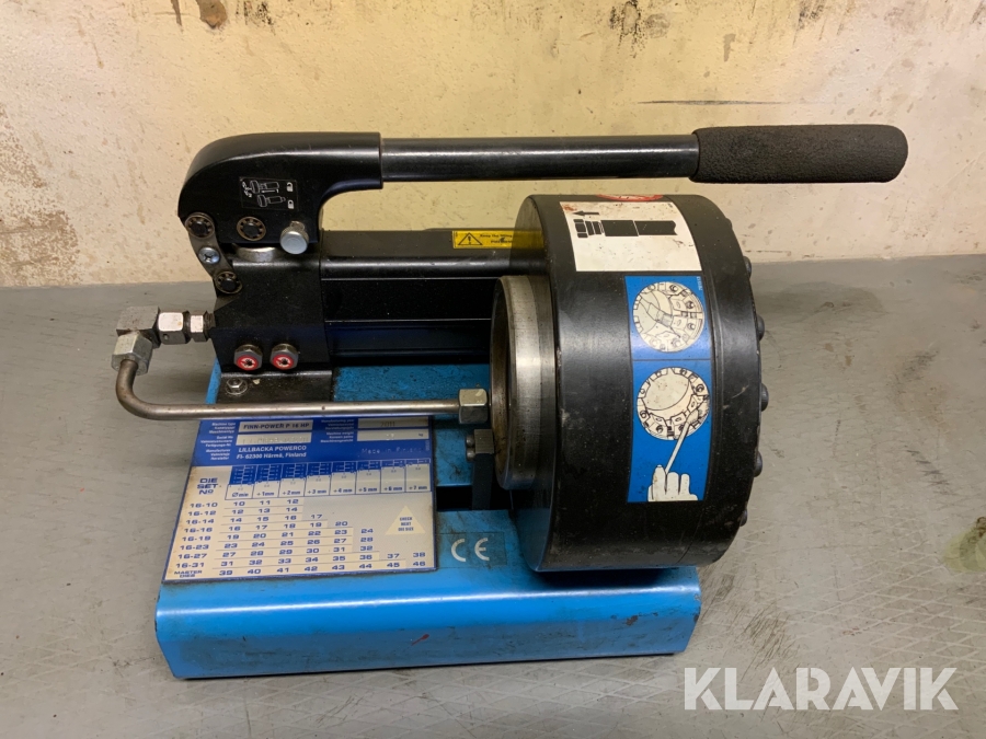 Slangpress Finn Power P 16HP med förvaring och tillbehör