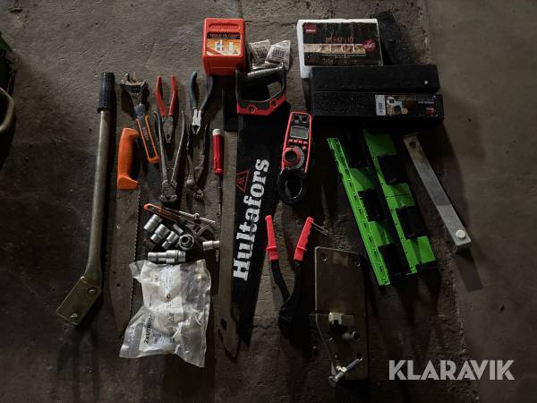 Diverse verktyg Hultsfors / kährs sågar hålsåg vattenpass