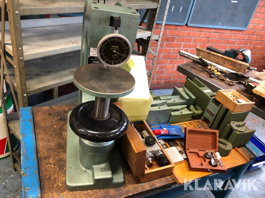 Hårdhetsprovare med tillbehör Alpha Durometer 