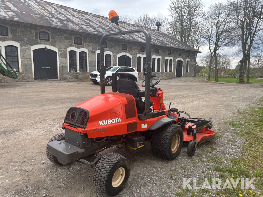 Åkgräsklippare Kubota F 3680EC Med plog