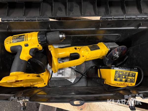 Skruvdragare och vinkelslip Dewalt DC759/DC410